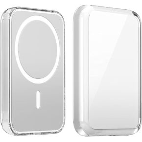 بالنسبة لحالة بطارية Magsafe ، فإن Crystal Clear Hybrid Technology المعزز بزوايا TPU صدمة-امتصاص العلبة مرنة لبطارية Magsafe (Clear)