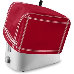 Toaster Cover 2 Slice Solid Teal Color Bread Toaster Oven Cover with Pockets Light Cyan Dustproof Bakeware Protector Small Kitchen Appliance Dust Covers and Fingerprint Protection for Women Gift