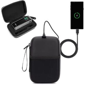Glamgen Hard Case for Anker Prime Power Bank 27,650mAh - 250W, Portable Carry Cases with USB-C Port Charging for Travel Working - Black (Case Only)