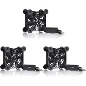 Quiet 80mm USB Fan, 5V USB Portable Cooling Fan for Flat Panel Xbox DVR PlayStation Router TV Receiver Computer Cabinet Cooler