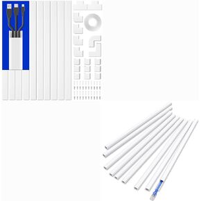 299in (M+XS Size) 157in Medium Cord Hider for 2-3 Wires + 142in Mini Cord Cover for 1 Cord