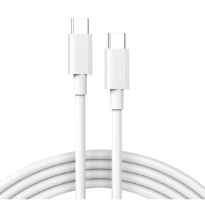 USB C to USB C Cable 60W 6.6ft, USB C Cable, USB to USB c Cable for MacBook Pro, Air 13 in, Samsung, Pixel, Long USB c Cable for New iPad Pro 12.9/11, Air 4/5, Mini 6，All PD Type c Charger