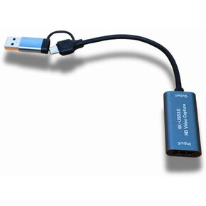 بطاقة التقاط الفيديو ، 4K 60Hz 1080p 60 FPS HDMI HDTV USBC/USB 3.0 للبث والألعاب والتسجيل والمؤتمرات المتوافقة مع Windows & Mac/QuickTime Player