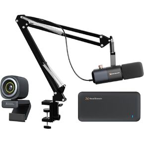 CCD10 4K HDMI capture Card-1080p 60fps الكمون المنخفض للغاية ، ميكروفون ديناميكي AM10X XLR/USB ، و V08AF 4K Auto/Fixed Focus WebCam Bundle