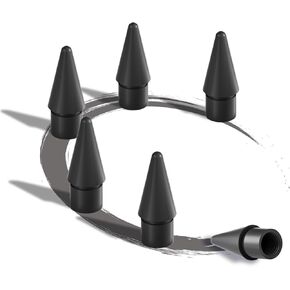 Replacement Tips for Apple Pencil 2nd Gen/1st Gen/USB-C/Apple Pencil Pro Generation, Exact Match to Apple Pen Nibs, Black, 6 Pack