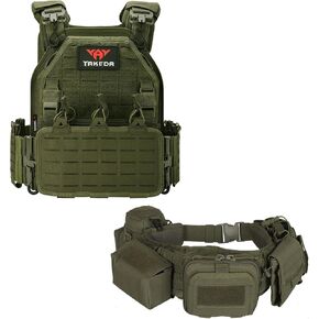 YAKEDA Quick Release Laser-Cutting Modular Vest & Battle Duty Belt