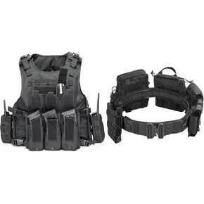 YAKEDA Tactical Outdoor Vest &Tactical Battle Belt