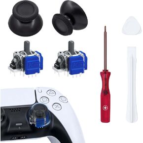 McBazel 7 in 1 TMR Awystick Replace Repair Tool Thumbstick Grips Accessories Parts متوافقة مع وحدة تحكم PS5