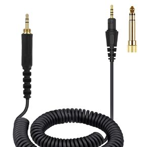 Audio DJ Coil Cable Compatible with Pioneer HDJ-X5 / X7 / S7 / CUE1 Headphone Extended Spring DJ Wire