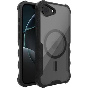 Smartish® iPhone 16e Protective MagSafe Case - Gripzilla [Rugged + Tough] Magnetic Heavy Duty Grip Armored Slim Cover w/Drop Tested Protection for Apple iPhone 16e 2025 - Clearly Black