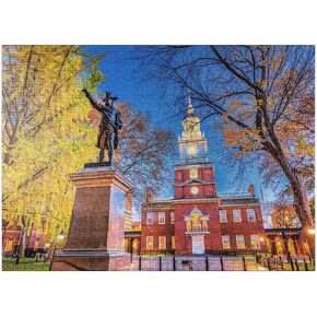 MyPuzzle Independence Hall in Philadelphia, Pennsylvania, USA - Premium 500 Piece Jigsaw Puzzle for Adults