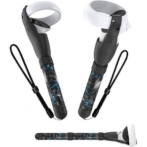 VR Handle Attachment for Meta Quest, Extension Controller Accesories, Virtual Reality Headset (Phantom, Quest 3/3S)