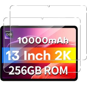 جرائم الجتم [2 حزمة شاشة الحزمة ل teclast t65max 13 بوصة ، صلابة 9h [وضوح HD] فيلم شاشة زجاجي مضاد للخلع ، تسهيل التثبيت ، الفقاعة الحرة