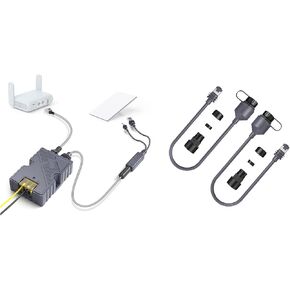 XLTTYWL Starlink Mini 12V Power Supply, 150W GigE Passive & ESD Protection 12v Mini Starlink Poe with Mini Starlink DC&RJ45 Adapter Splitter for Starlink Mini Dishy