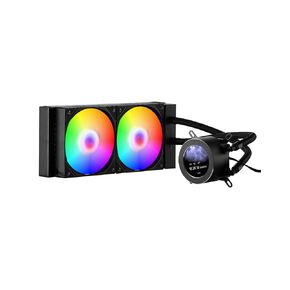 VEVOR CPU Liquid Cooler ، AIO CPU Water Cooler - 3 × 120 مم معجبي PWN ، مضخة و 2.1 '' شاشة LCD ، مروحة تبريد CPU أسود 2200PRM MAX 2200PRM ، متوافقة مع Intel 115x/1366/2011/1700/1200 ، AMD AM4/AM5
