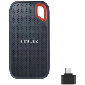 Portable External SSD Hard Drive, 500GB, USB Compatible, Black/Red (16, TB)
