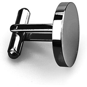 Cufflinks Classic Wedding Business Shirt Cuff Links Silver Gold Black Gift for Groom Husband Father Men-black