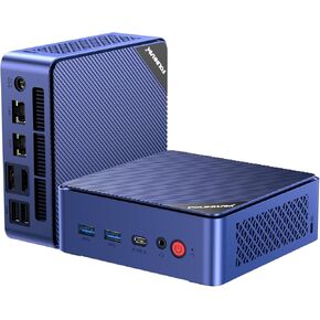 Mini PC ، Intel 12th Alder Lake N100 Mini Computer ، 16GB RAM 512GB SSD ، Triple 4K Display/2*USB 3.0/DUAL WIFI/Bluetooth/Full Function Type-C/Dual LAN/Support 32GB RAM و 2 TB SSD تمديدات SSD 2TB
