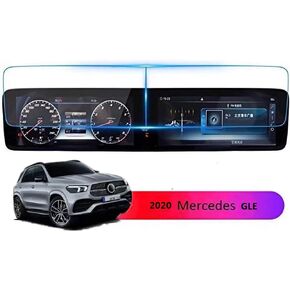 Screen Protector Compatible with 2019-2021 GLE 12.3inch Touch Screen - Anti Glare Scratch,Shock-resistant, Navigation Protection Accessories Premium Tempered Glass (V167)