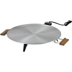 Creative Kitchen Lefse Set Bethany Heritage Griddle 1450 W 16 in. Dia. Satin Finish, Wood Handles