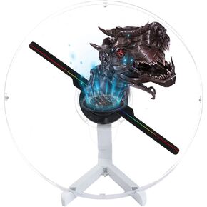 13.4-Inch 3D Hologram Fan with Transparent Protective Cover, WiFi & App-Controlled, High-Brightness LED, 700 Video Materials, Perfect for Trade Shows & Exhibitions