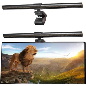 Computer Monitor Light Bar, 17.5 Inch LED Screen Light Bar for Eye Care, Stepless Dimming Monitor Lamp, USB Powered, Touch Control Monitor Light for Game/Work/Office, No Screen Glare