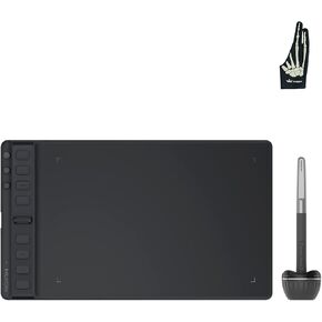 2023 HUION Inspiroy 2 Medium Drawing Tablet with Scroll Wheel 8 Customized Keys, HUION Skeleton Artist Glove