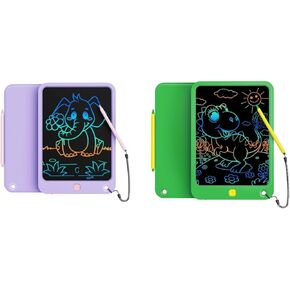 LCD Writing Tablet 10 Inch for Kids(Purple+Green)