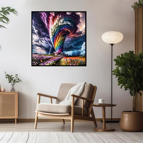BXXRBX Aurora Diamond Art Painting Kits for Adults- Landscape Diamond Painting Kits for Adults, Scenery Gem Painting Kit for for Gift Home Wall Decor 12x16Inch in Saudi Arabia