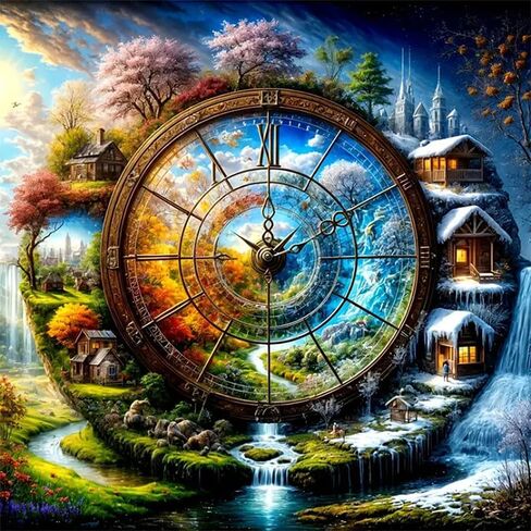 BXXRBX Aurora Diamond Art Painting Kits for Adults- Landscape Diamond Painting Kits for Adults, Scenery Gem Painting Kit for for Gift Home Wall Decor 12x16Inch in Saudi Arabia