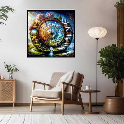 BXXRBX Aurora Diamond Art Painting Kits for Adults- Landscape Diamond Painting Kits for Adults, Scenery Gem Painting Kit for for Gift Home Wall Decor 12x16Inch in Saudi Arabia