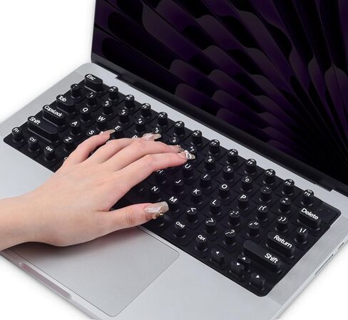 Raised Keyboard Cover for Long Nails, MacBook Air 13" 15" 2025-2022 / MacBook Pro 14" 16" M4 M3 M2 M1 chip 2024-2021 Keyboard Protective Cover for Nail Art, Mint in Saudi Arabia