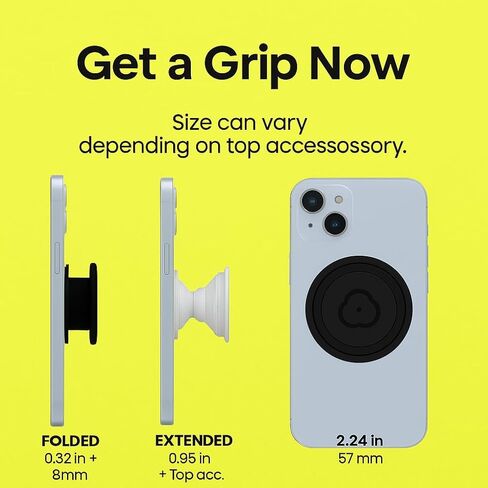 Cute 3D Bear Phone Grip - Collapsible Magnetic Finger Holder for Back of Phone - Anti-Slip, Comfortable & Easy to Attach or Remove Accessories for Cellphones & Tablets (BG2-PhoneGrip- Pink) in Saudi Arabia
