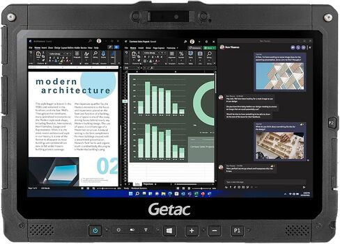 Getac K120 Rugged 2 في 1 12.5 "كمبيوتر محمول FHD ، Intel Core I5-8250U ، 16GB DDR4 RAM ، 256GB SSD ، شاشة تعمل باللمس ، لوحة مفاتيح الإضاءة الخلفية ، HDMI ، Windows 11 Pro (متجدد) in Kuwait