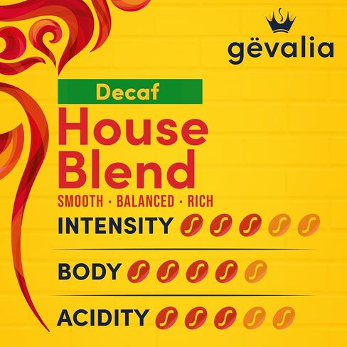 Gevalia House Blend Decaf متوسطة القهوة الأرض المشوية ، كيس 12 أوقية in Saudi Arabia