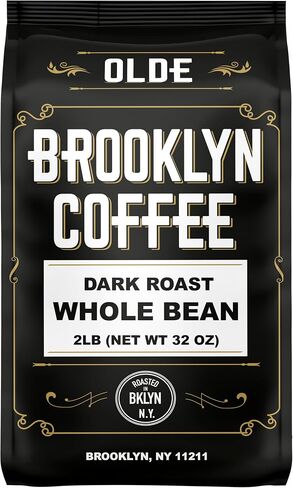 BROOKLYN COFFEE Whole Bean, French Dark Roast (5lb) Silky Smooth, Bold, Balanced - Fresh Bulk Coffee Beans Roasted Weekly in NYC in Saudi Arabia