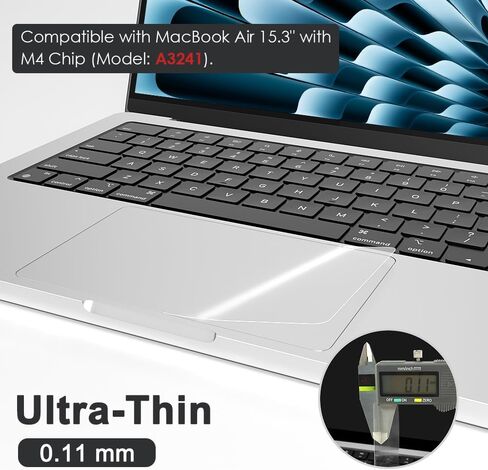 2-Pack Trackpad Protector for MacBook Air 15.3" (A3241, M4 Chip) Clear Laptop Touchpad Cover Skin Protective Accessories for 2025 MacBook Air 15.3 Inch (15.3 in) in Saudi Arabia