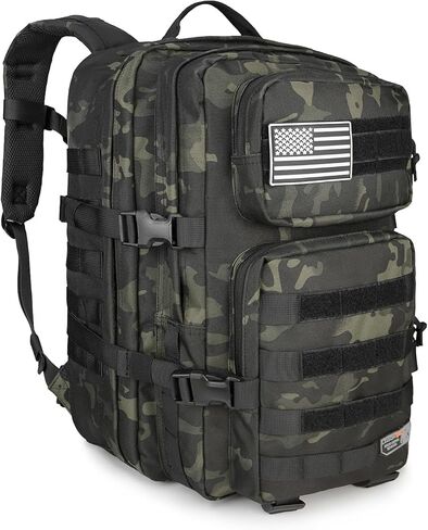 Enhanced Military Tactical Backpack, Army Assault 3 Day Bug Out Bag Molle Rucksack with ISO Standard in Saudi Arabia