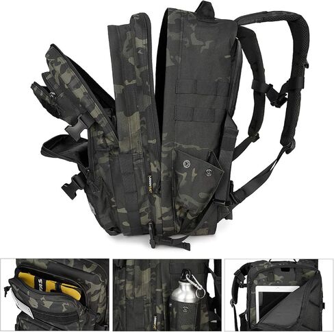 Enhanced Military Tactical Backpack, Army Assault 3 Day Bug Out Bag Molle Rucksack with ISO Standard in Saudi Arabia