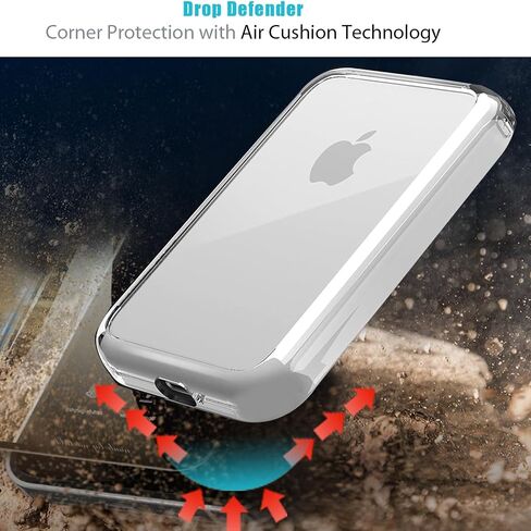 for MagSafe Battery Case, Crystal Clear Hybrid Technology Reinforced Corners TPU Shock-Absorption Flexible Case Cover for MagSafe Battery (Clear) in Saudi Arabia