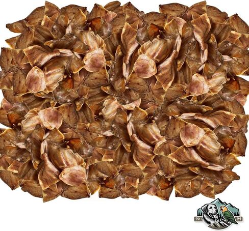 100-Pack of Roasted Pig Ears for Dogs-Bulk All Natural, Brazilian Single-Ingredient Chews! Safe & Digestible-Full-Size Ears! Cleans Teeth & Gums. Aggressive Chewers. Treats for Dogs in Saudi Arabia