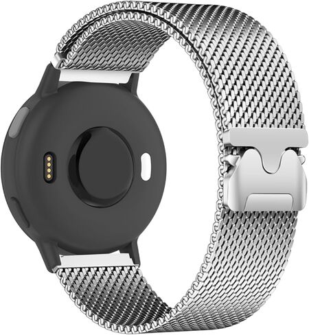 Mesh Metal 22mm Watch Bands Compatible with Garmin Venu 3/2/Forerunner 265/255,Stainless Steel Magnetic Loop Adjustable Quick Release Replacement Strap for Garmin Vivoactive 4 Women Men in Saudi Arabia