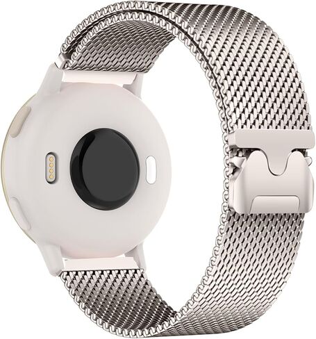 Mesh Metal 22mm Watch Bands Compatible with Garmin Venu 3/2/Forerunner 265/255,Stainless Steel Magnetic Loop Adjustable Quick Release Replacement Strap for Garmin Vivoactive 4 Women Men in Saudi Arabia