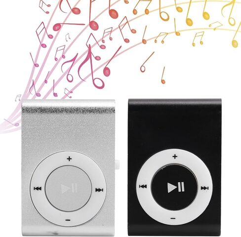 MP3 Player,Digital Music Media Player with Back Clip,MP3 Music Player with Earphone and USB Cable,Lightweight Portable MP3 Player for Sport and Running(Silver) in Saudi Arabia