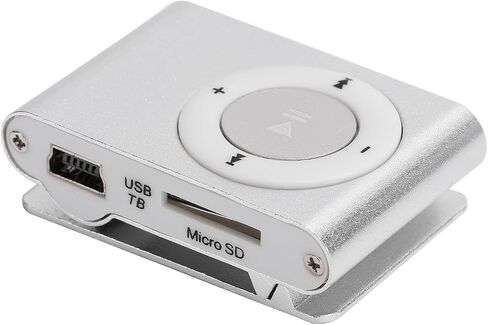 MP3 Player,Digital Music Media Player with Back Clip,MP3 Music Player with Earphone and USB Cable,Lightweight Portable MP3 Player for Sport and Running(Silver) in Saudi Arabia
