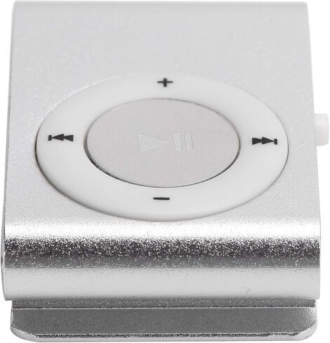 MP3 Player,Digital Music Media Player with Back Clip,MP3 Music Player with Earphone and USB Cable,Lightweight Portable MP3 Player for Sport and Running(Silver) in Saudi Arabia