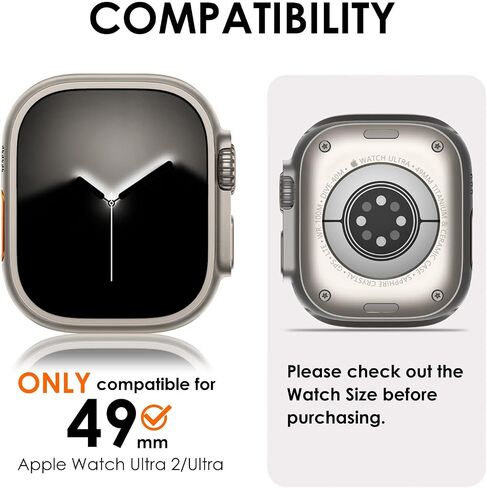 KADES 3 in 1 Metal Case Compatible with Apple Watch Series 10 46mm, Rugged Bumper Protector Turning into Ultra 2/1 Upgrade with Watch Crown + Back Cover in Kuwait