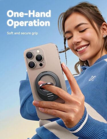JOYROOM for MagSafe Phone Grip[Finger Friendly][2025 Upgrade] Magnetic Ring Holder Cell Phone Grip Stand Finger Ring Kickstand, 360° Rotate for iPhone 16 15 Pro in Saudi Arabia