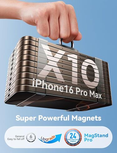 Joyroom for Magsafe Phone Grip [Finger Friends] [2025 Upgrade] حامل الحلقة المغناطيسية قبضة الهاتف الخليوي Stand Finger Finger Ring ، 360 ° Totate for iPhone 16 15 Pro in Kuwait