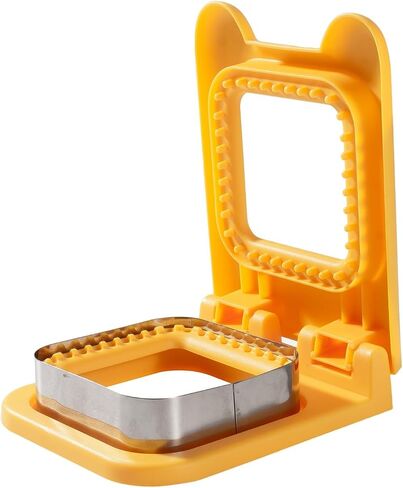 Sandwich Cutter and Sealer, Square Pocket Sandwiches Cutter Uncrustables Maker, Sandwich Cutters for kids love lunchables (Red) in Saudi Arabia
